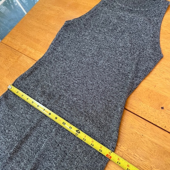 REVOLVE Sz M MINKPINK Gray Cotton Tank Rib Knit Maxi Dress Stretch Pullover - Picture 7 of 9